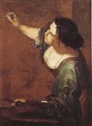 Artemisia  Gentileschi Sjalvportratt as allegory over maleriet Spain oil painting artist